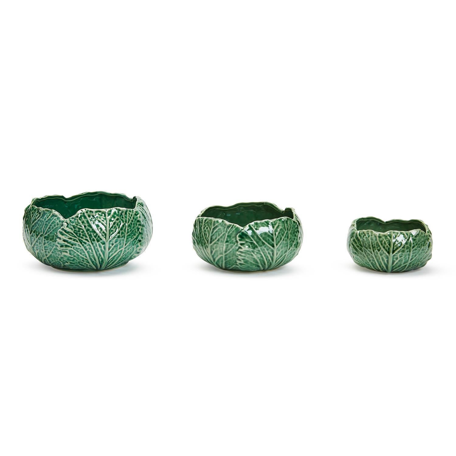 Two's Company Cabbage Leaf Bowl - Thumbnail 4