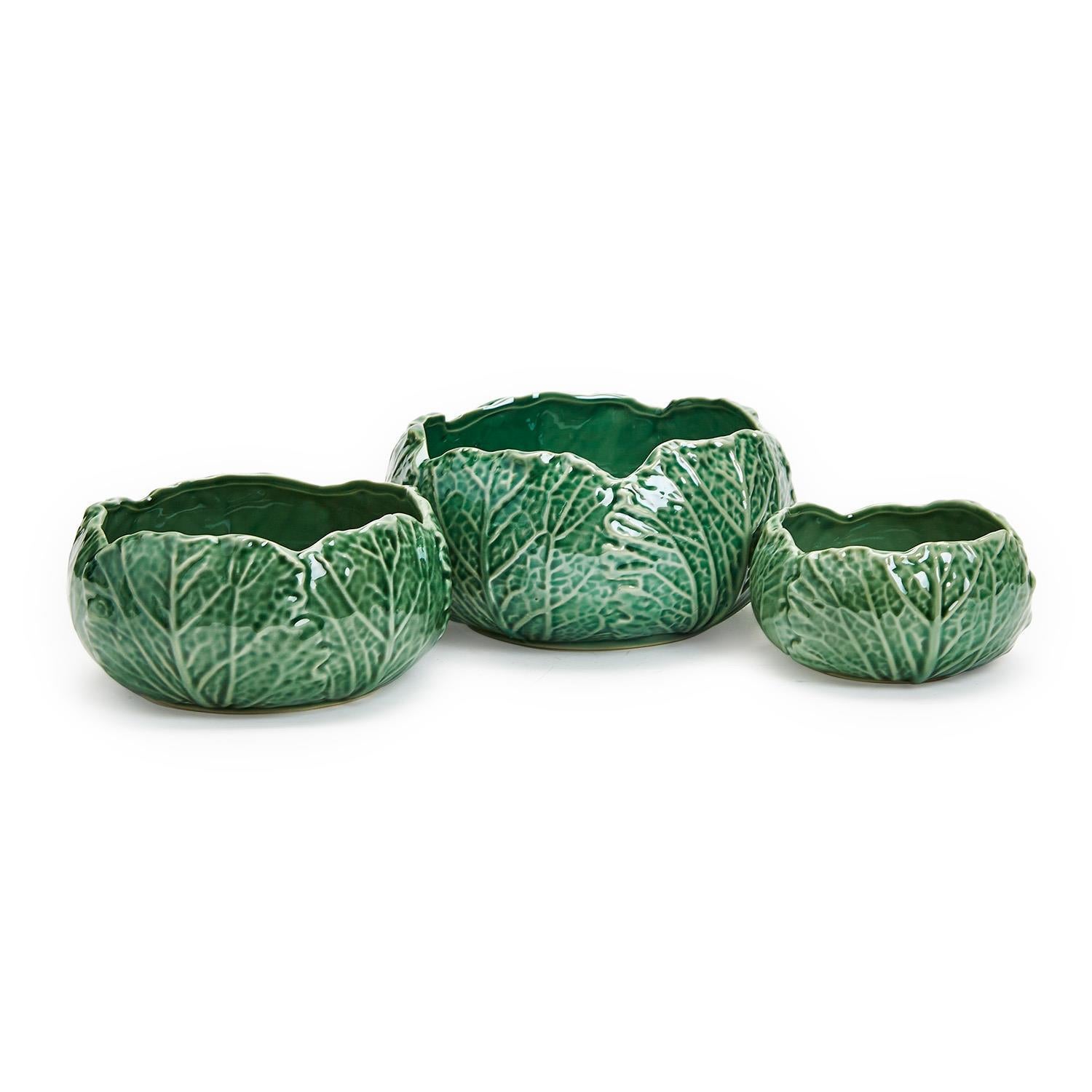 Two's Company Cabbage Leaf Bowl - Thumbnail 3